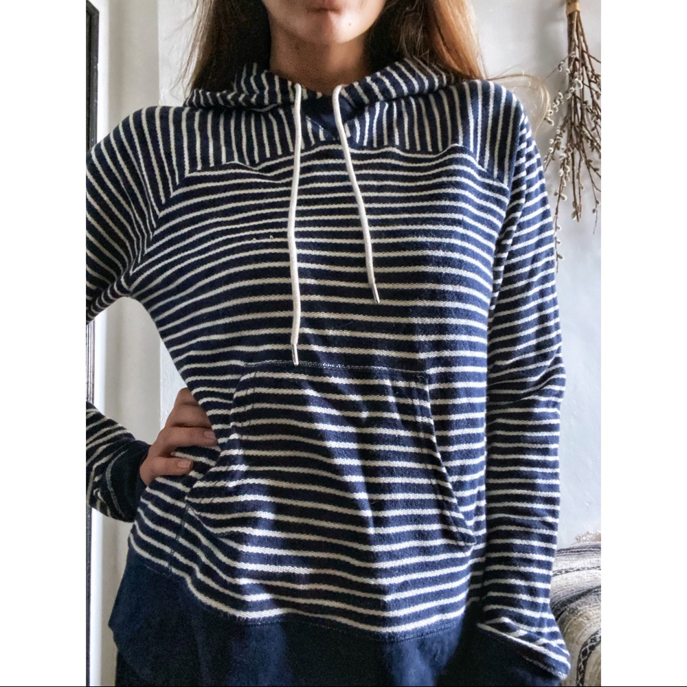 J Crew hooded sweater with pocket